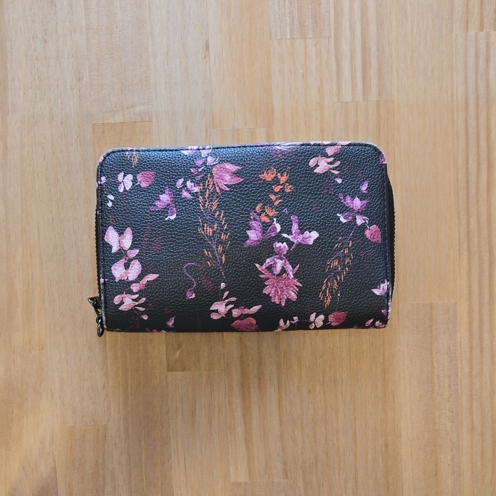 Floral Black and Pink Women's Wallet